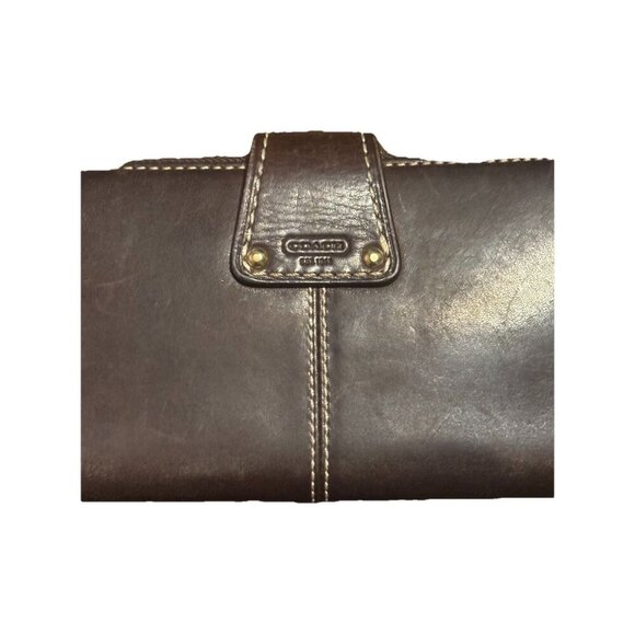 Coach Brown Leather Limited Edition Lily Legacy Turn Lock Wallet #41151 - Rare - Picture 5 of 7